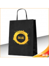 Shopper in carta manico cordino - Nera 1 colore