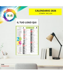 Calendario Olandese Color 2026 Personalizzato con Stampa Inclusa