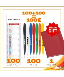 100 Calendari Silouette + 100 penne + 1 agenda omaggio