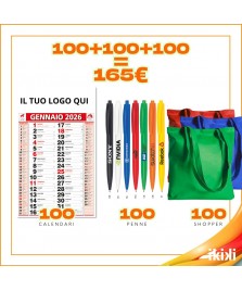 100 Calendari + 100 Shopper TNT + 100 Penne personalizzat