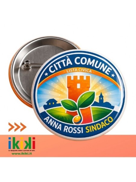 Spille personalizzate in metallo con ago | Ikiki