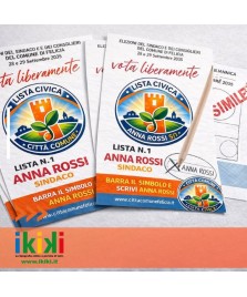 Facsimile elettorale A5 personalizzato | Ikiki