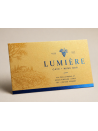 Biglietto da visita stampato su Carta Sirio Pearl Aurum 300gr con nobilitazione BLU